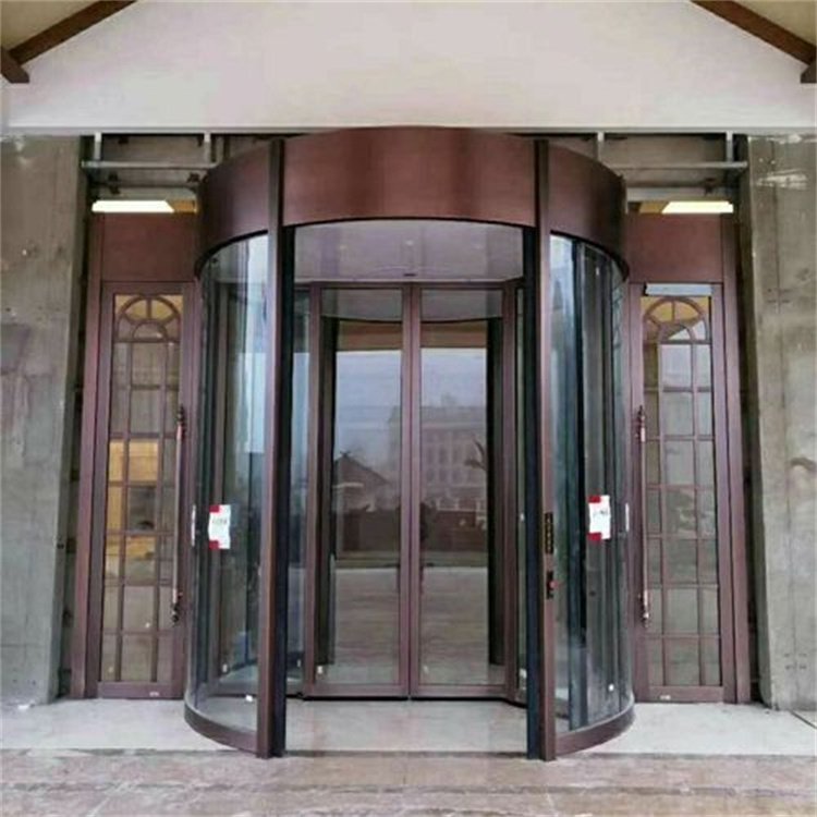两翼豪华旋转门 全自动铜质工艺，定制隔断，尊享之选